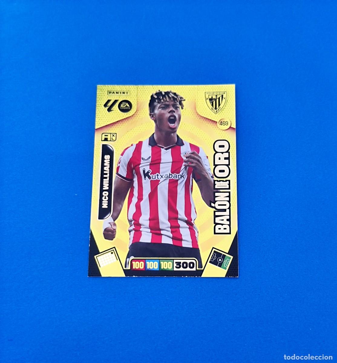 Cromos de F&uacute;tbol: Adrenalyn 2025 2026 / 25 26 Bal&oacute;n de Oro Nico Williams 469 Athletic Club de Bilbao