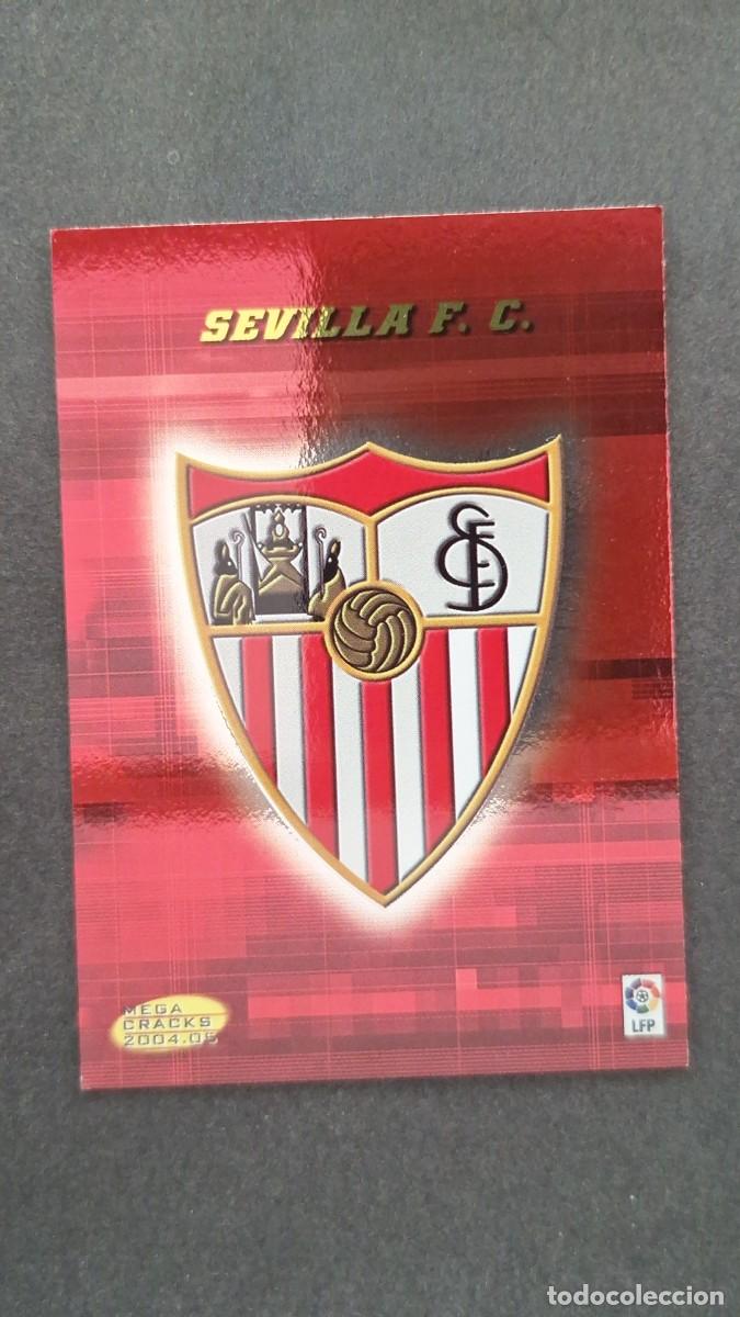 Cromos de F&uacute;tbol: L2 ESCUDO SEVILLA F. C. 271 PANINI MEGACRACKS 2004 2005 04 05