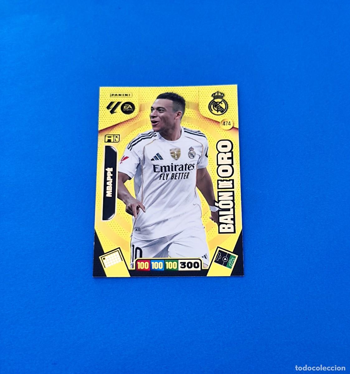 Cromos de F&uacute;tbol: Adrenalyn 2025 2026 / 25 26 Bal&oacute;n de Oro Mbapp&eacute; 474 Real Madrid