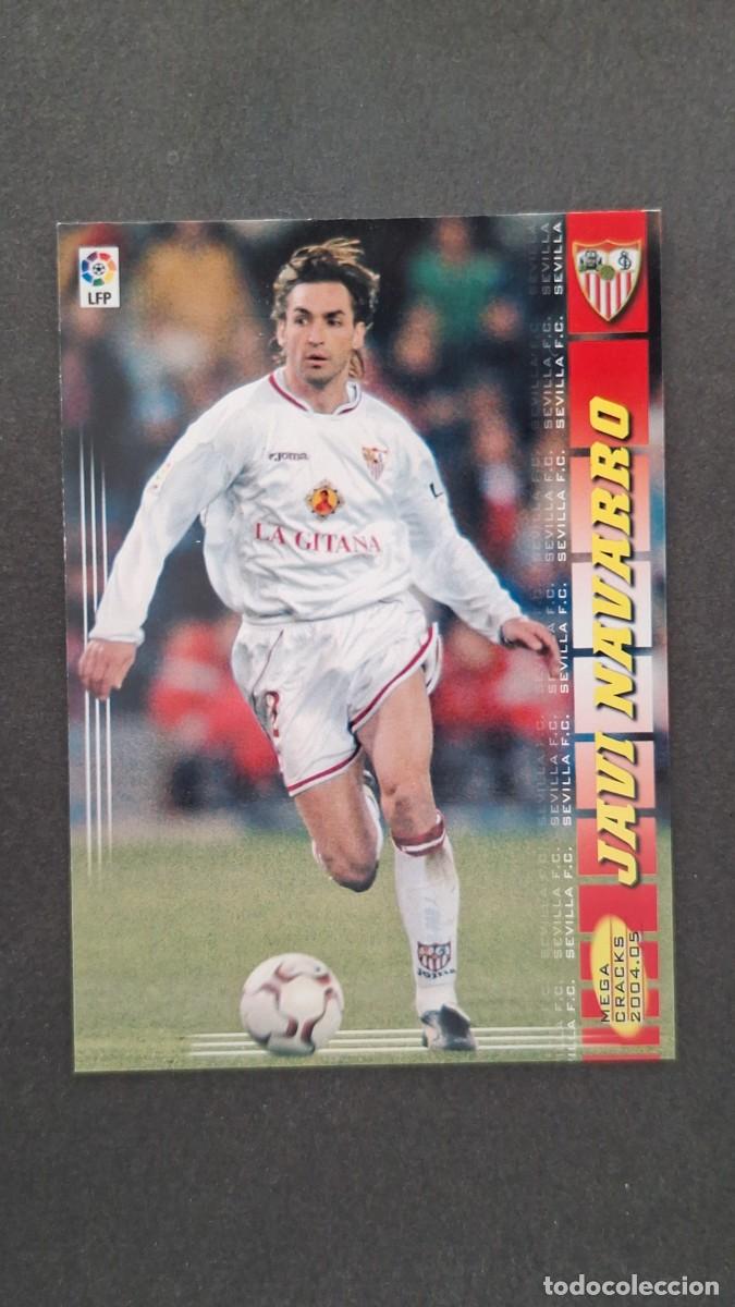 Cromos de F&uacute;tbol: L2 JAVI NAVARRO SEVILLA F. C. 277 PANINI MEGACRACKS 2004 2005 04 05
