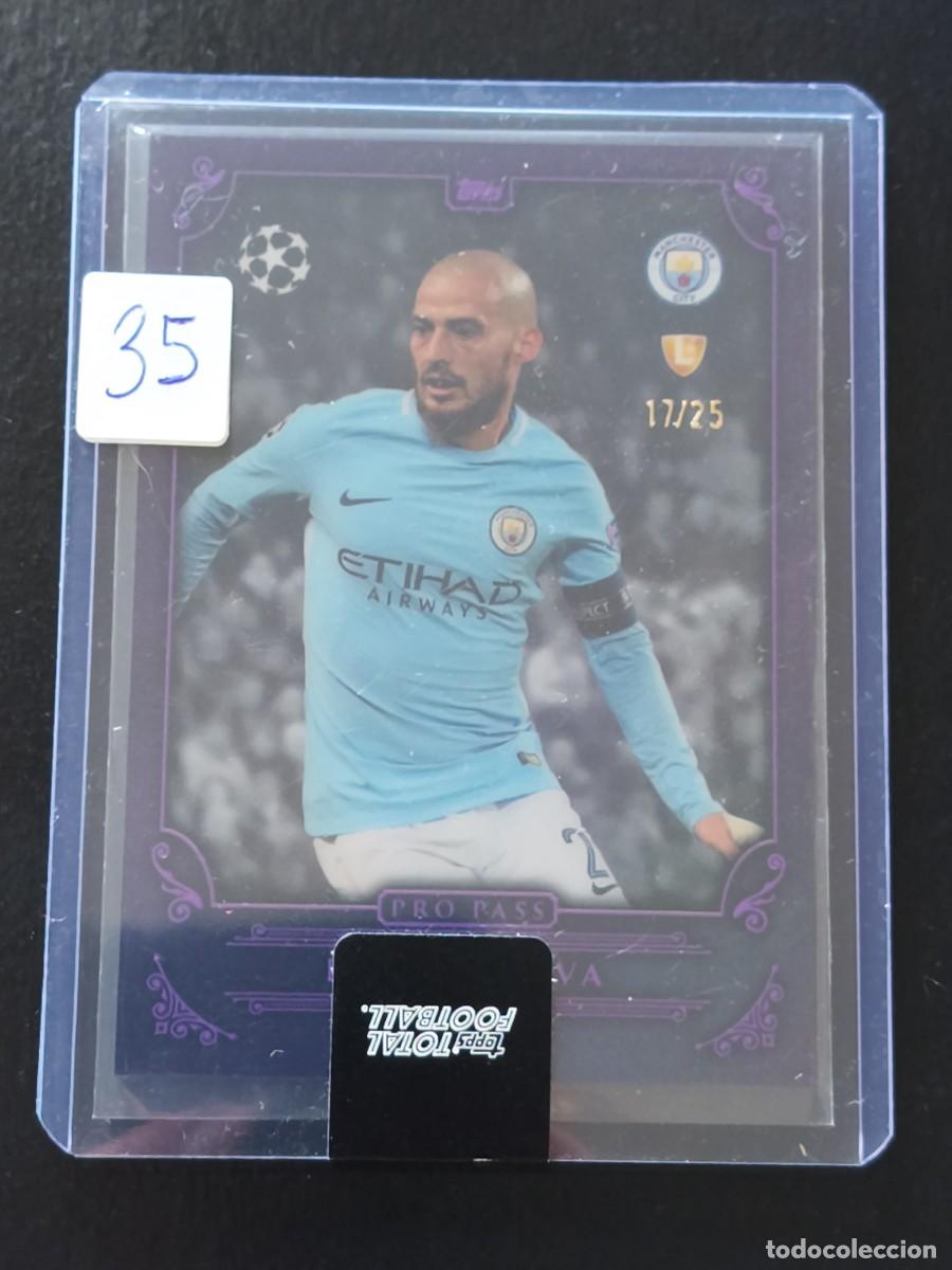 Cromos de F&uacute;tbol: David Silva 17/25 - Tops Total Football 2024/25 - Set Pro Pass - Manchester City
