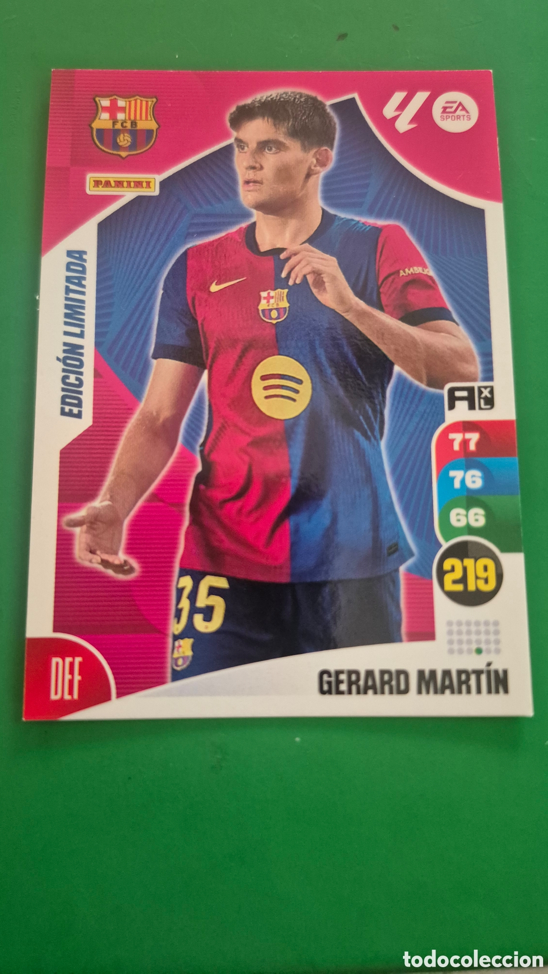 Cromos de F&uacute;tbol: GERARD MART&Iacute;N / EDICI&Oacute;N LIMITADA / FC BARCELONA / ADRENALYN XL LIGA 2024-2025 24-25 / PANINI