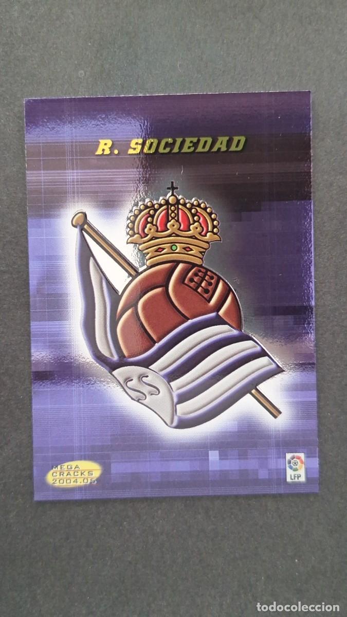 Football Stickers: L2 ESCUDO REAL SOCIEDAD 289 PANINI MEGACRACKS 2004 2005 04 05