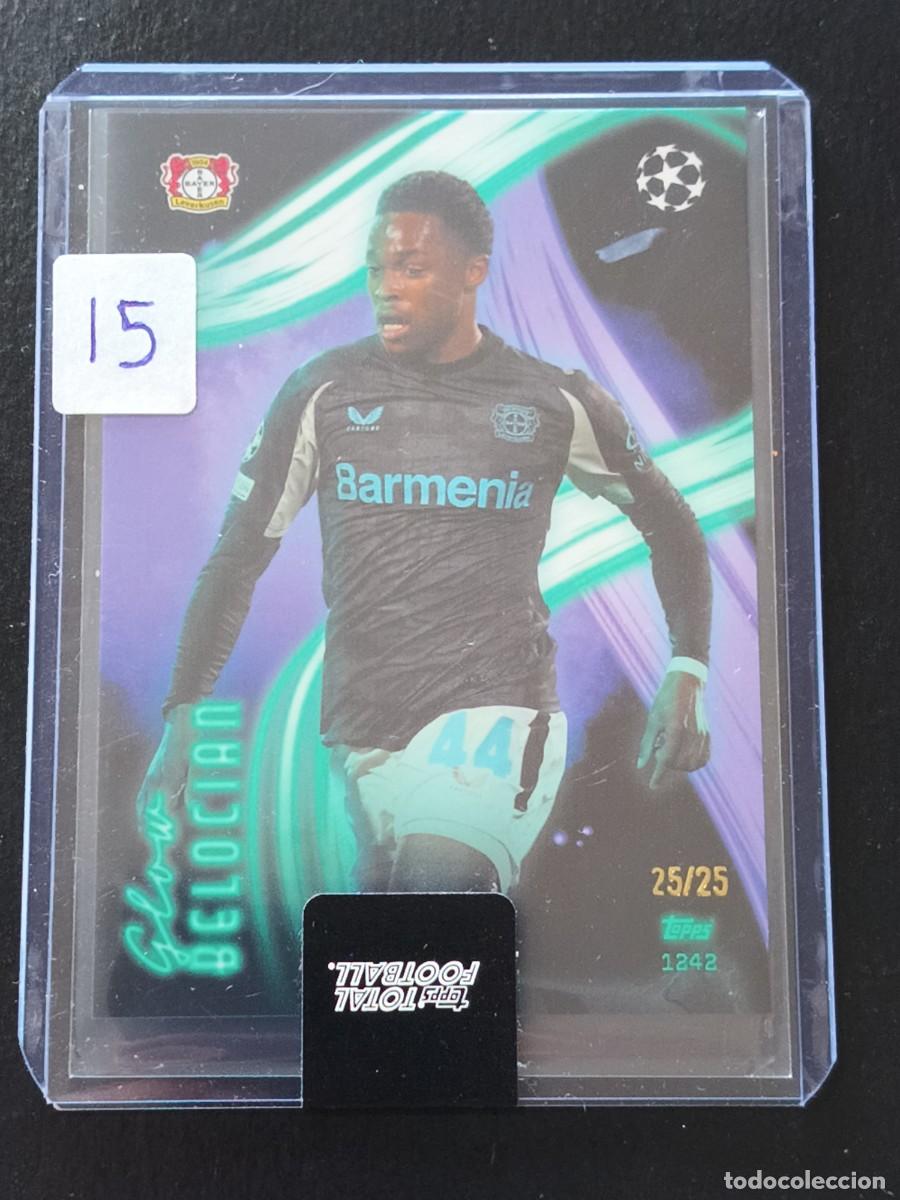 Cromos de F&uacute;tbol: Jeanu&euml;l Belocian 25/25 - Tops Total Football 2024/25 - Set Glow - Bayern Leverkusen