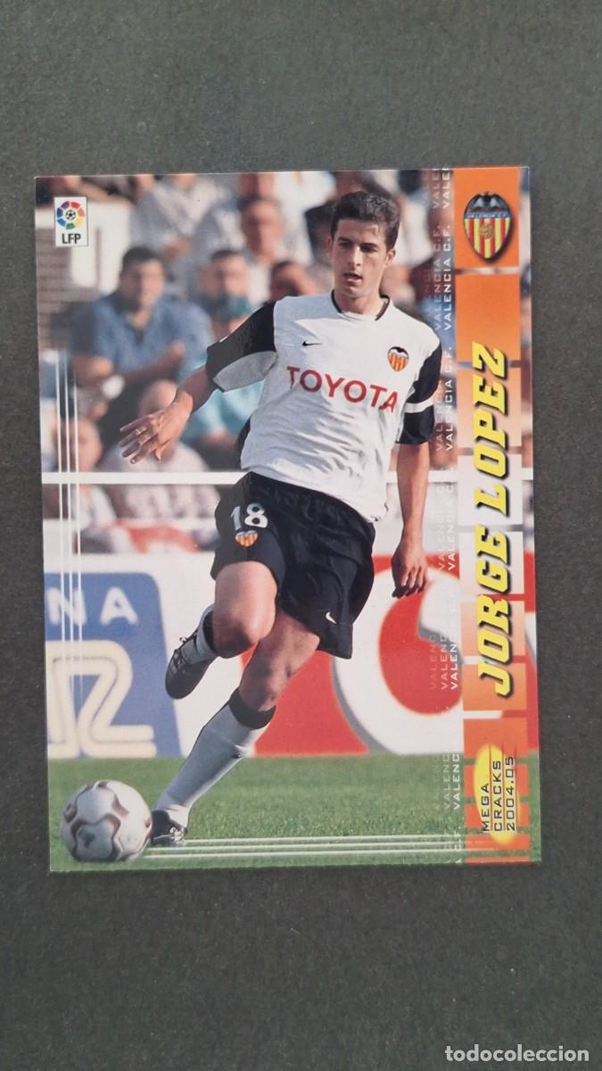 Football Stickers: L2 JORGE LOPEZ VALENCIA C. F. 320 PANINI MEGACRACKS 2004 2005 04 05