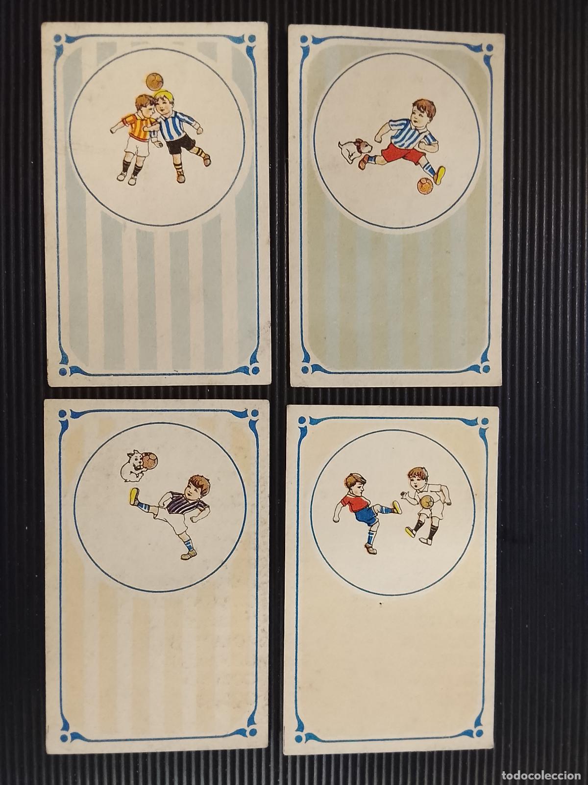 Cromos de F&uacute;tbol: FUTBOL - COLECCION DE 4 CROMOS ANTIGUOS - GRANJA VISTA RICA , MONTCADA I REIXAC -(115.980)