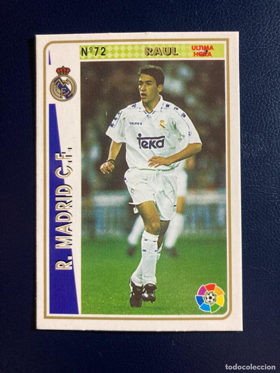 Cromos de F&uacute;tbol: MUNDICROMO FICHAS LIGA 1994 1995 94 95 RA&Uacute;L GONZ&Aacute;LEZ - ROOKIE ULTIMA HORA 72 REAL MADRID