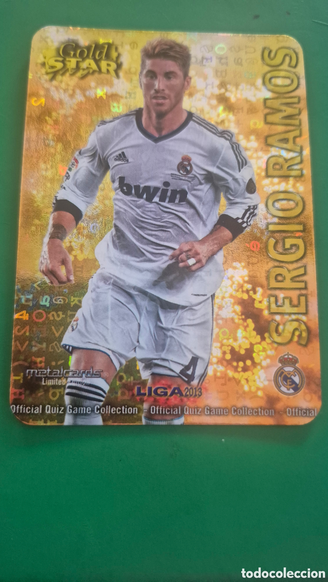 Cromos de F&uacute;tbol: Mundicromo fichas Liga 2012 2013 12 13 Sergio Ramos gold star limited edition 2/45 cuadros Madrid