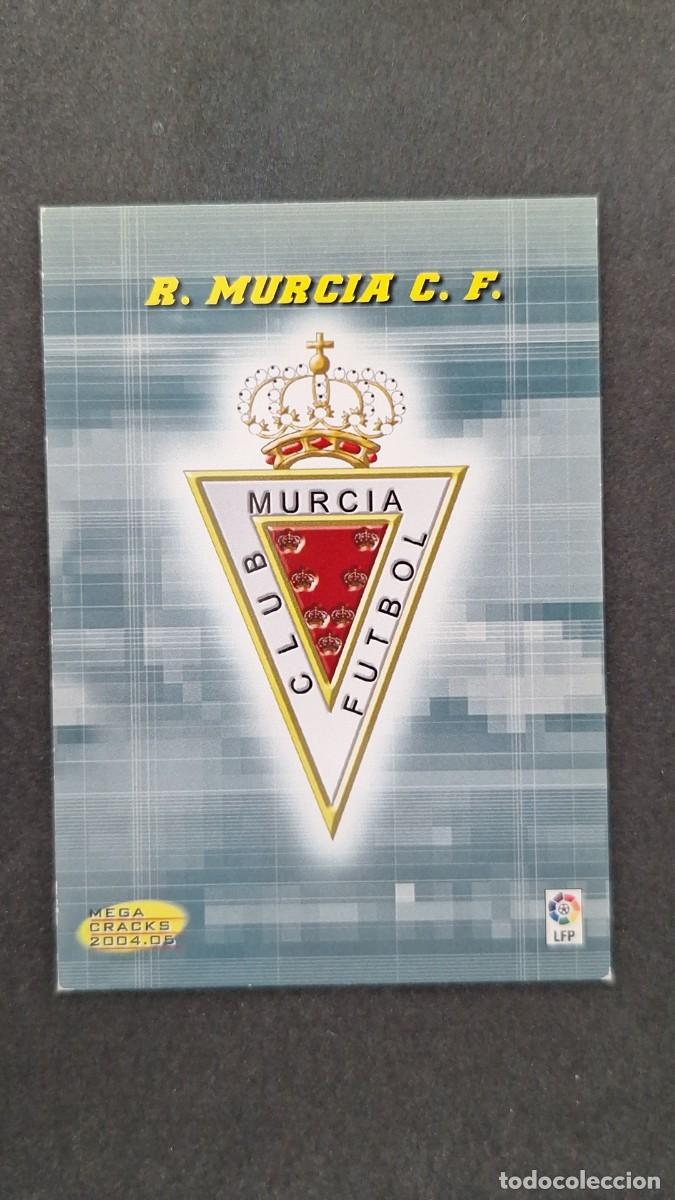 Cromos de F&uacute;tbol: L2 ESCUDO REAL MURCIA C. F. SEGUNDA 2&ordf; DIVISION 417 PANINI MEGACRACKS 2004 2005 04 05