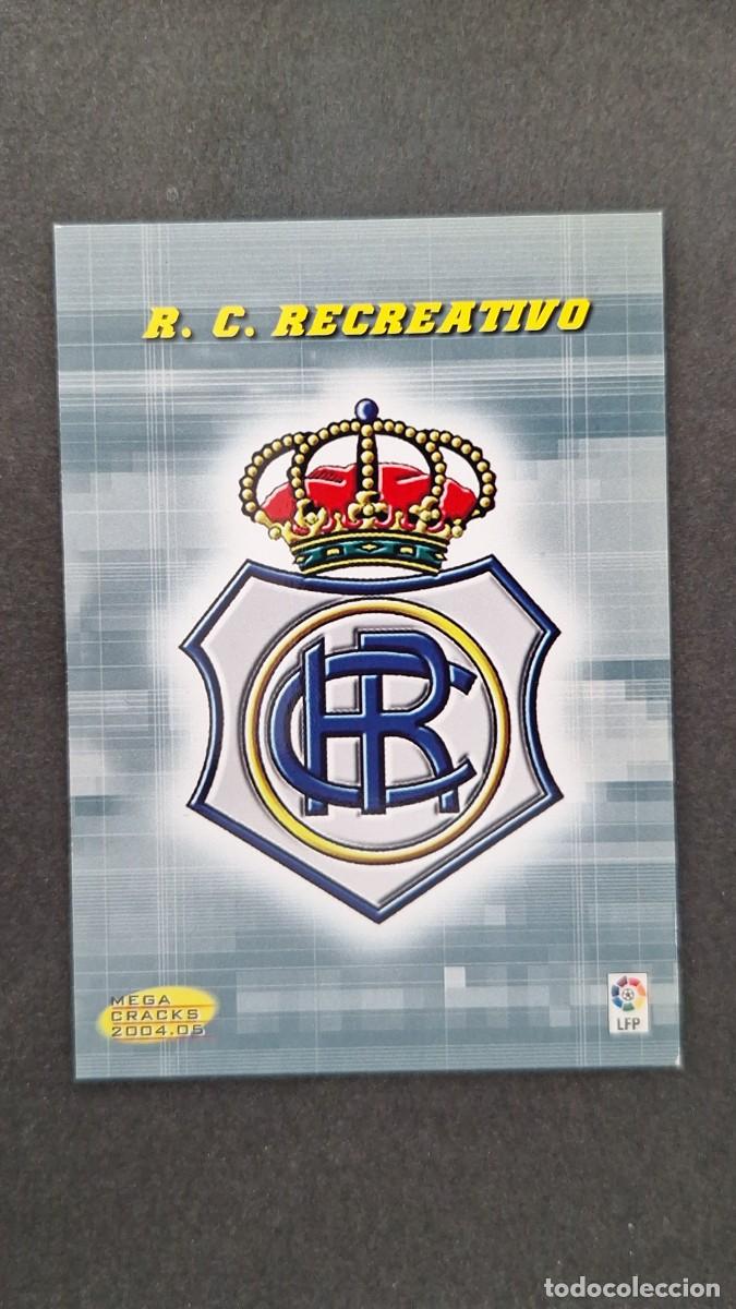 Cromos de F&uacute;tbol: L2 ESCUDO RECREATIVO DE HUELVA SEGUNDA 2&ordf; DIVISION 420 PANINI MEGACRACKS 2004 2005 04 05