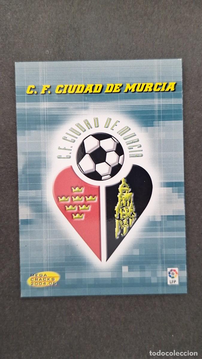 Cromos de F&uacute;tbol: L2 ESCUDO C. F. CIUDAD DE MURCIA SEGUNDA 2&ordf; DIVISION 431 PANINI MEGACRACKS 2004 2005 04 05