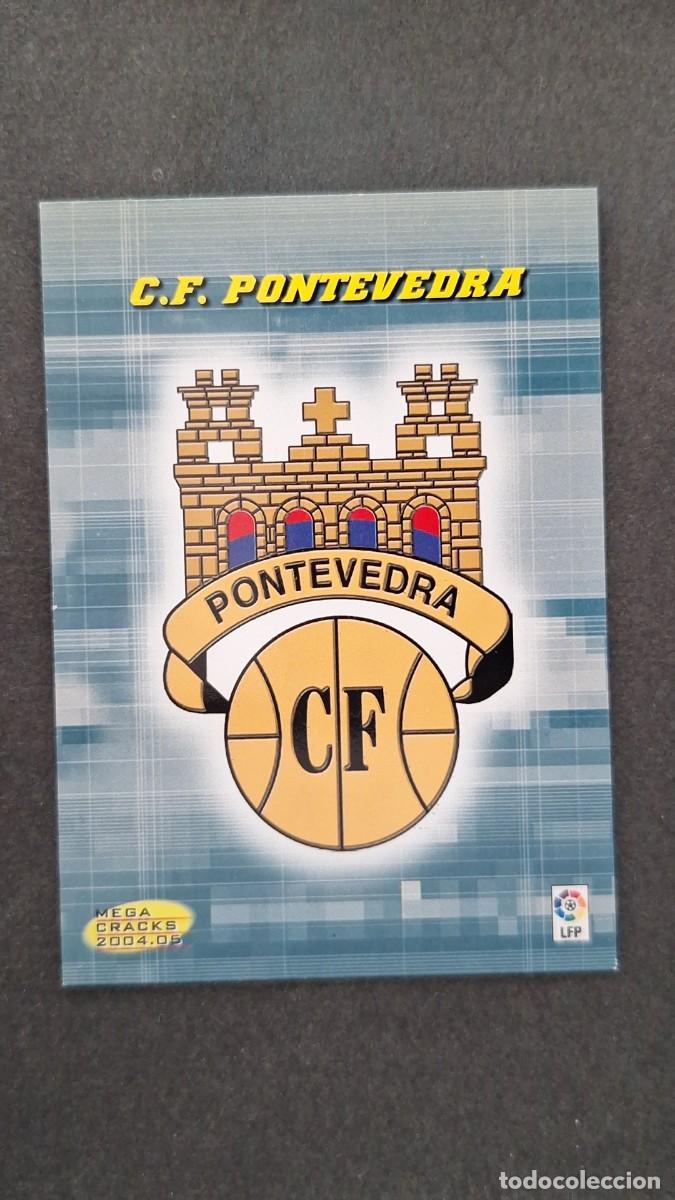 Cromos de F&uacute;tbol: L2 ESCUDO C. F. PONTEVEDRA SEGUNDA 2&ordf; DIVISION 434 PANINI MEGACRACKS 2004 2005 04 05