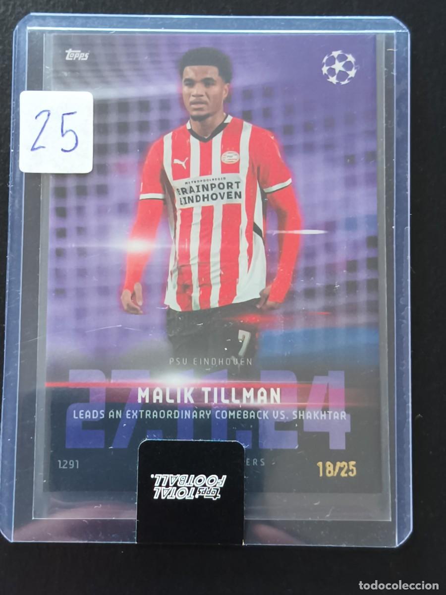 Fu&szlig;ball-Sticker: Malik Tillman 18/25 - Topps Total Football 2024/25 - Set Total Performers - PSV