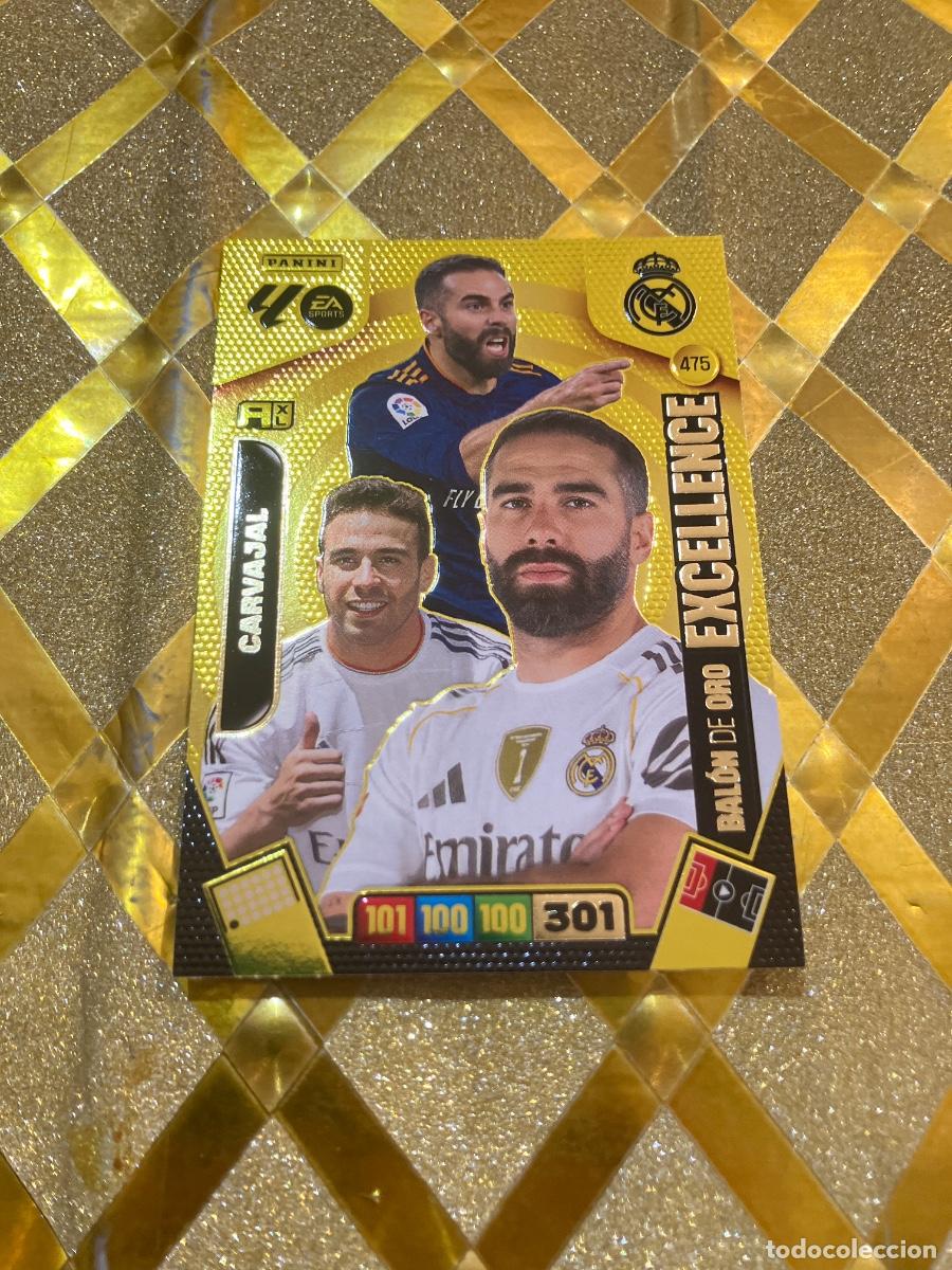 Cromos de F&uacute;tbol: CROMO FUTBOL NUMERO 475 CARVAJAL REAL MADRID BALON DE ORO EXCELLENCE ADRENALYN XL 2025 2026 PANINI !