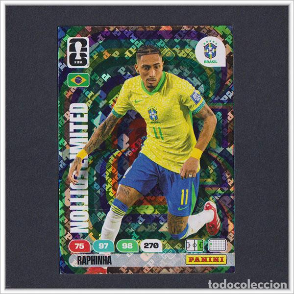 Cromos de F&uacute;tbol: ADRENALYN XL FIFA WORLD CUP 2026 MUNDIAL RAPHINHA EDICI&Oacute;N LIMITADA BRASIL COLECCI&Oacute;N ALBUM