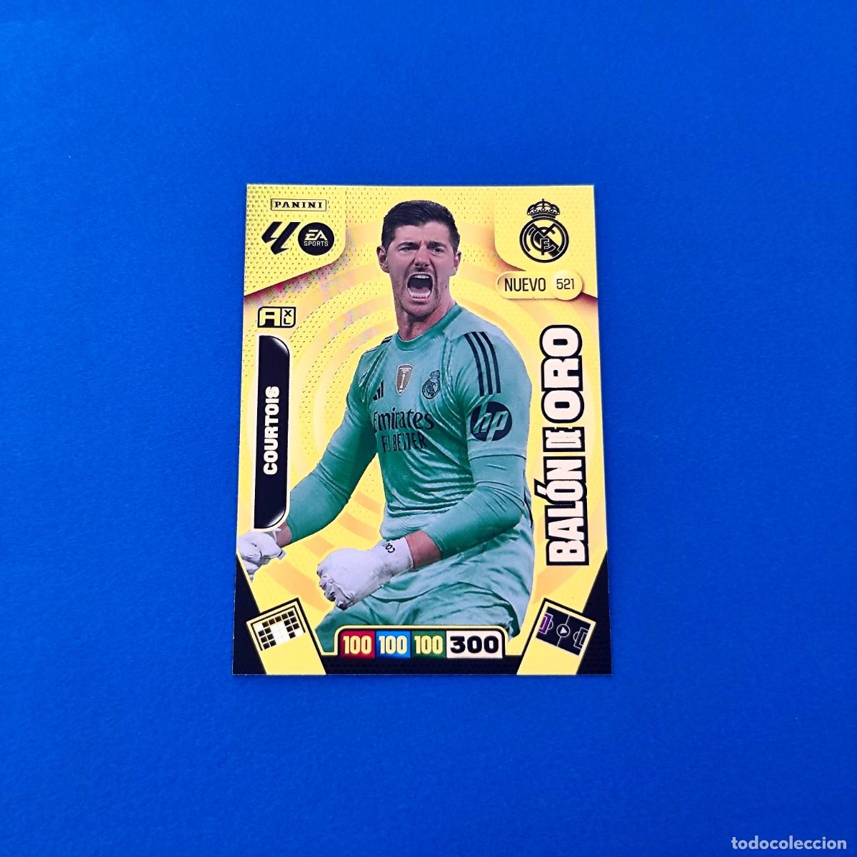 Cromos de F&uacute;tbol: Adrenalyn 2025 2026 / 25 26 Nuevo Bal&oacute;n de Oro Courtois 521 Real Madrid