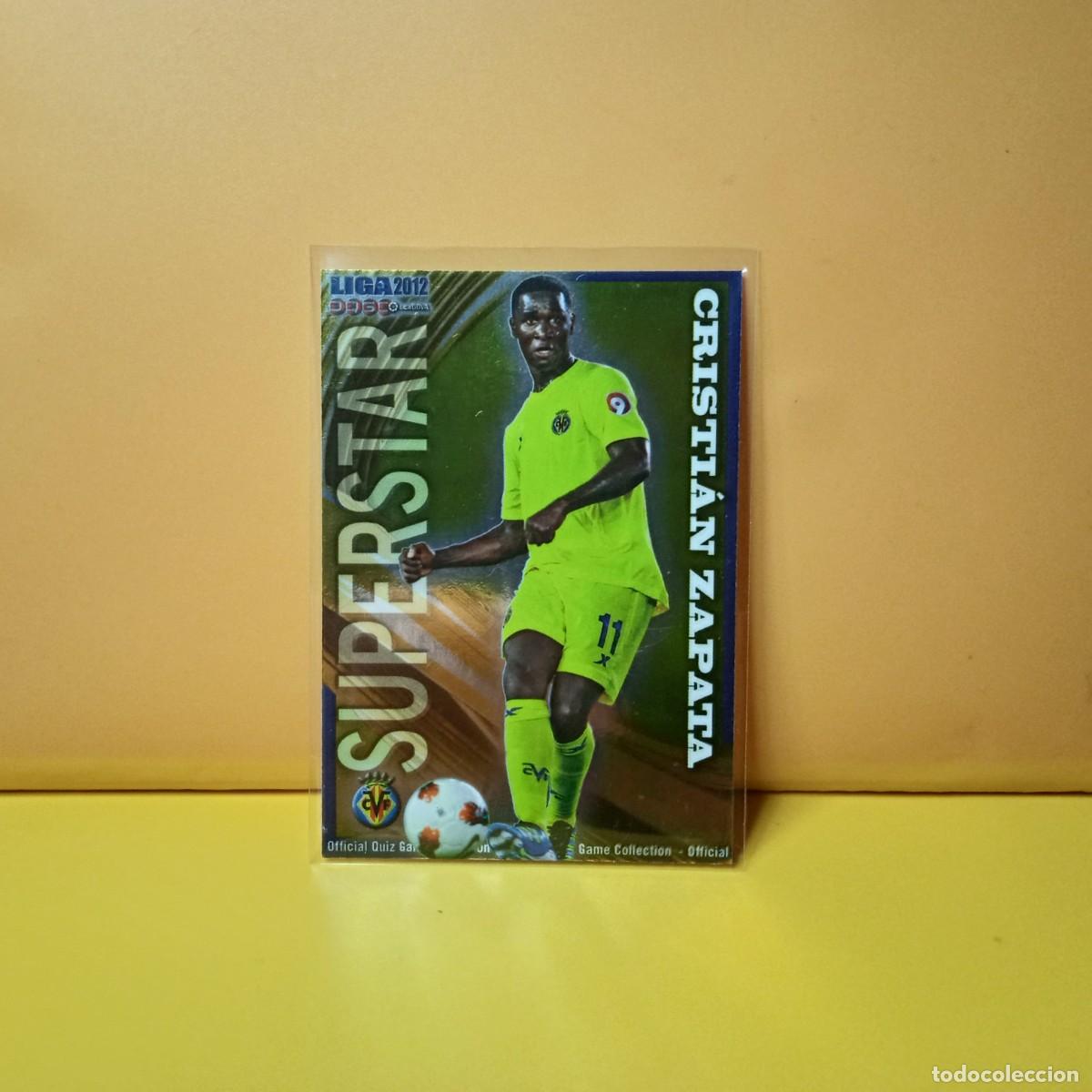 Cromos de F&uacute;tbol: MUNDICROMO 2011 2012 11 12 BRILLO LISO SUPERSTAR VILLARREAL C.F CRIST&Iacute;AN ZAPATA 104