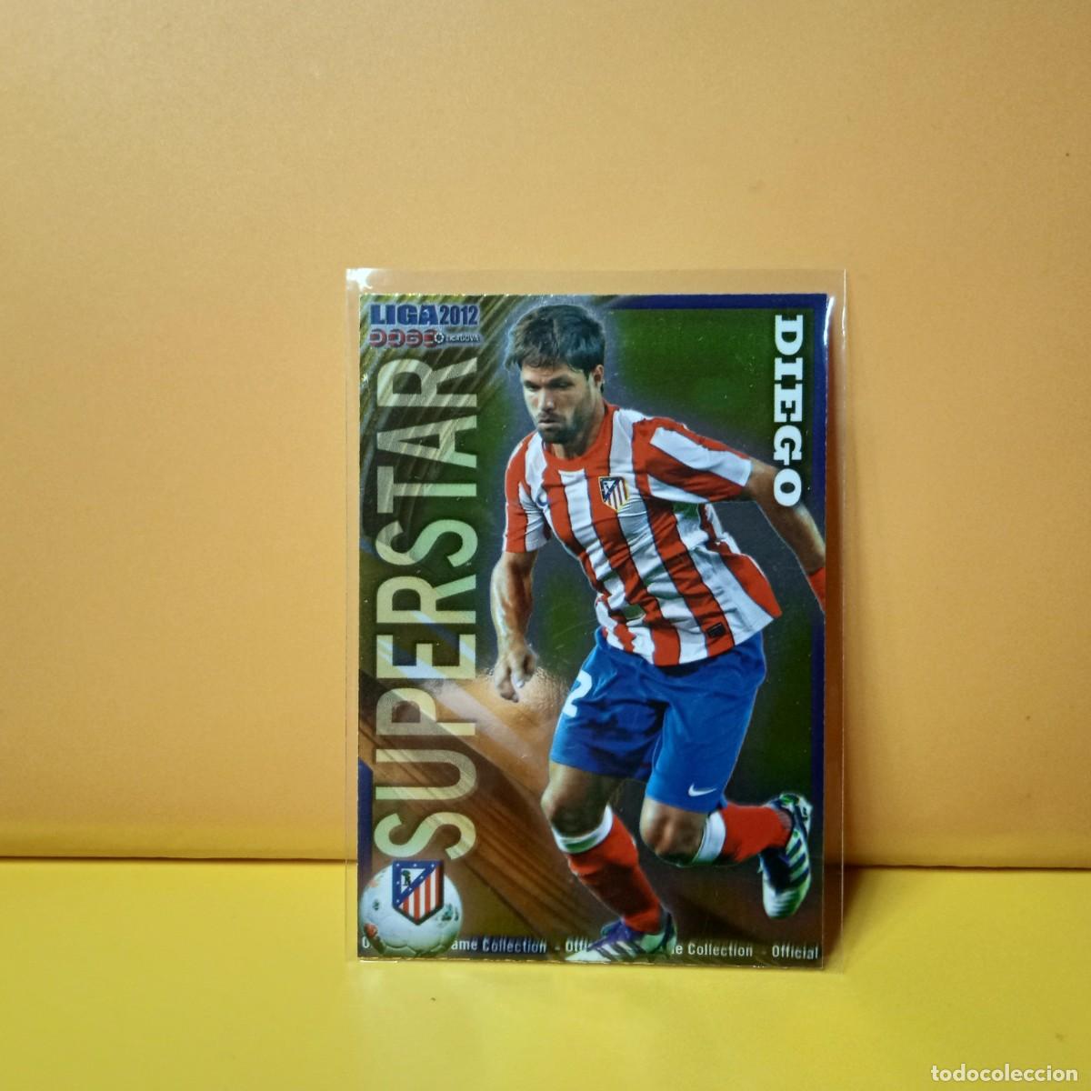 Cromos de F&uacute;tbol: MUNDICROMO 2011 2012 11 12 BRILLO LISO SUPERSTAR ATL&Eacute;TICO DE MADRID DIEGO 189
