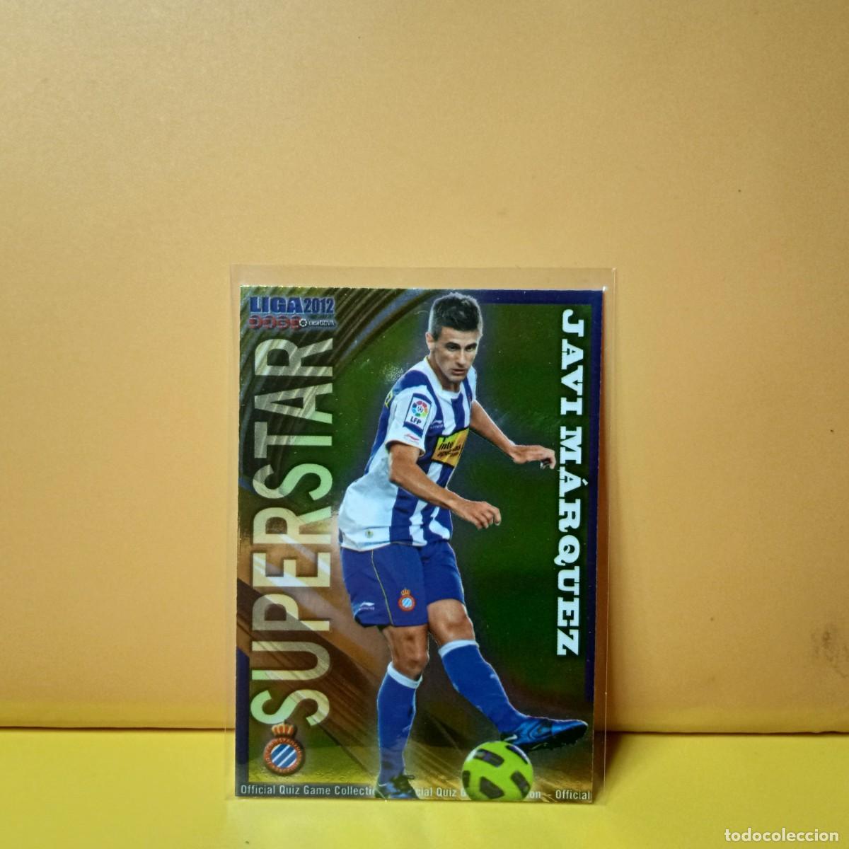 Cromos de F&uacute;tbol: MUNDICROMO 2011 2012 11 12 BRILLO LISO SUPERSTAR R.C.D ESPANYOL JAVI MARQUEZ 213