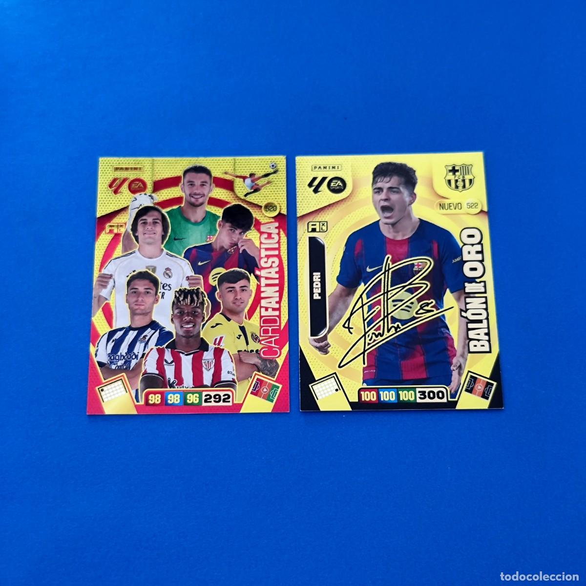 Cromos de F&uacute;tbol: Adrenalyn 2025 2026 / 25 26 Card Fant&aacute;stica 520 - Nuevo Bal&oacute;n de Oro firmado Pedri 522 Barcelona