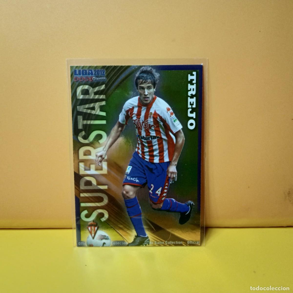 Cromos de F&uacute;tbol: MUNDICROMO 2011 2012 11 12 BRILLO LISO SUPERSTAR SPORTING DE GIJ&Oacute;N TREJO 266