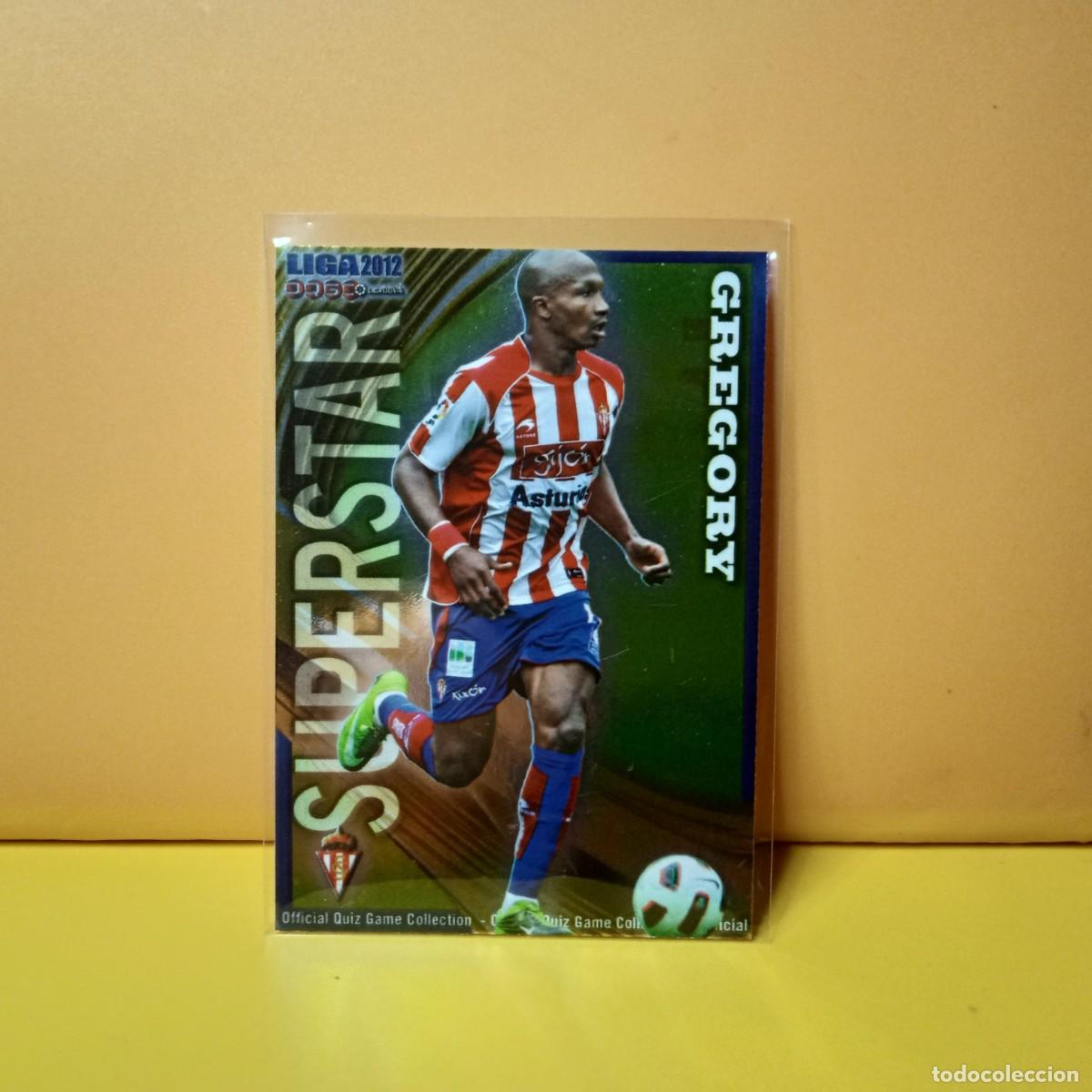 Cromos de F&uacute;tbol: MUNDICROMO 2011 2012 11 12 BRILLO LISO SUPERSTAR SPORTING DE GIJ&Oacute;N GREGORY 267