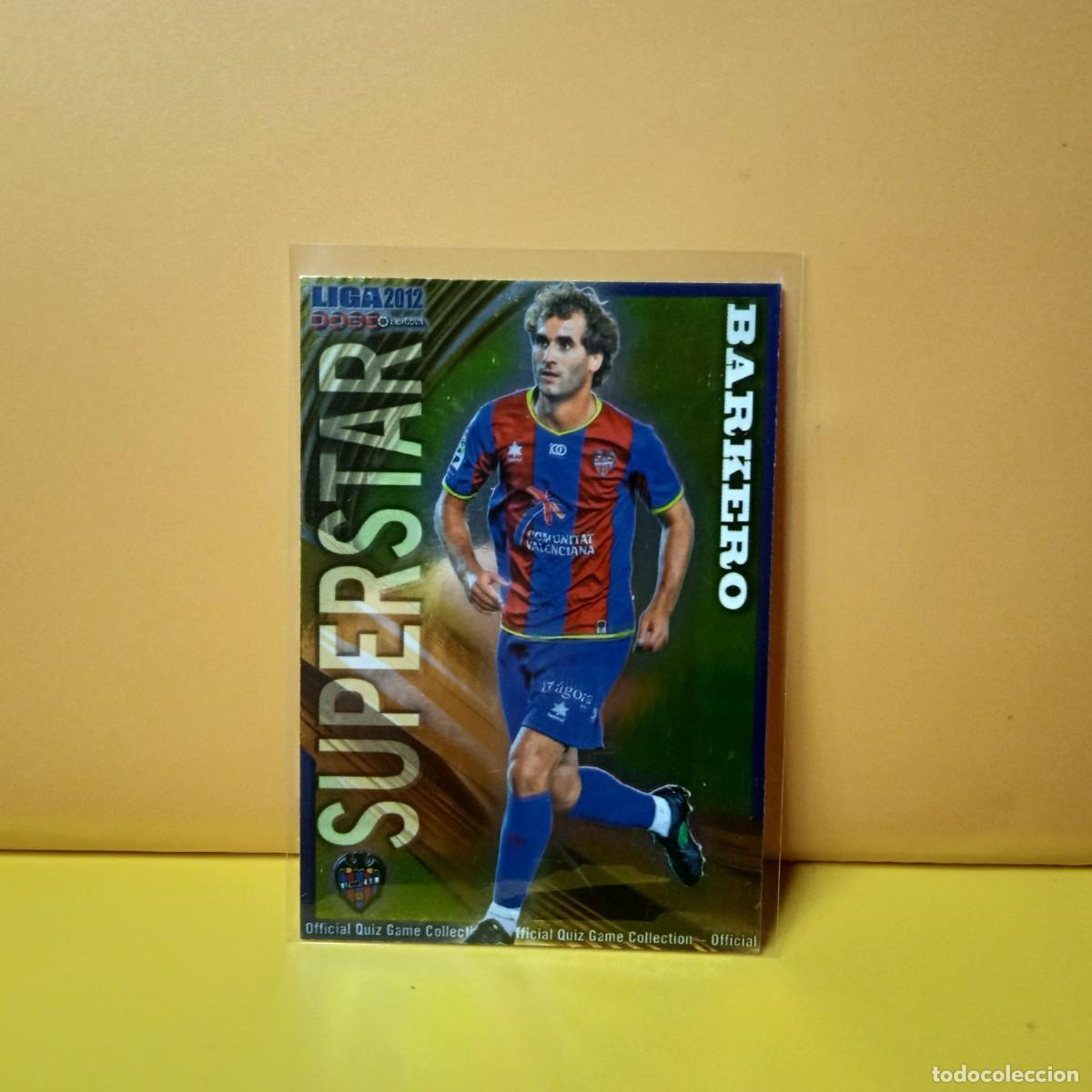Cromos de F&uacute;tbol: MUNDICROMO 2011 2012 11 12 BRILLO LISO SUPERSTAR LEVANTE U.D BARKERO 377