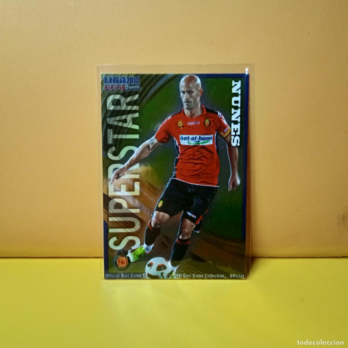 Cromos de F&uacute;tbol: MUNDICROMO 2011 2012 11 12 BRILLO LISO SUPERSTAR R.C.D MALLORCA NUNES 456