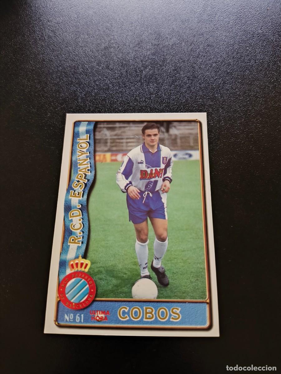 Cromos de F&uacute;tbol: 61 COBOS ESPA&Ntilde;OL ESPANYOL ULTIMA HORA II UH MUNDICROMO FICHAS LIGA 1996 1997 96 97 NO PANINI ESTE