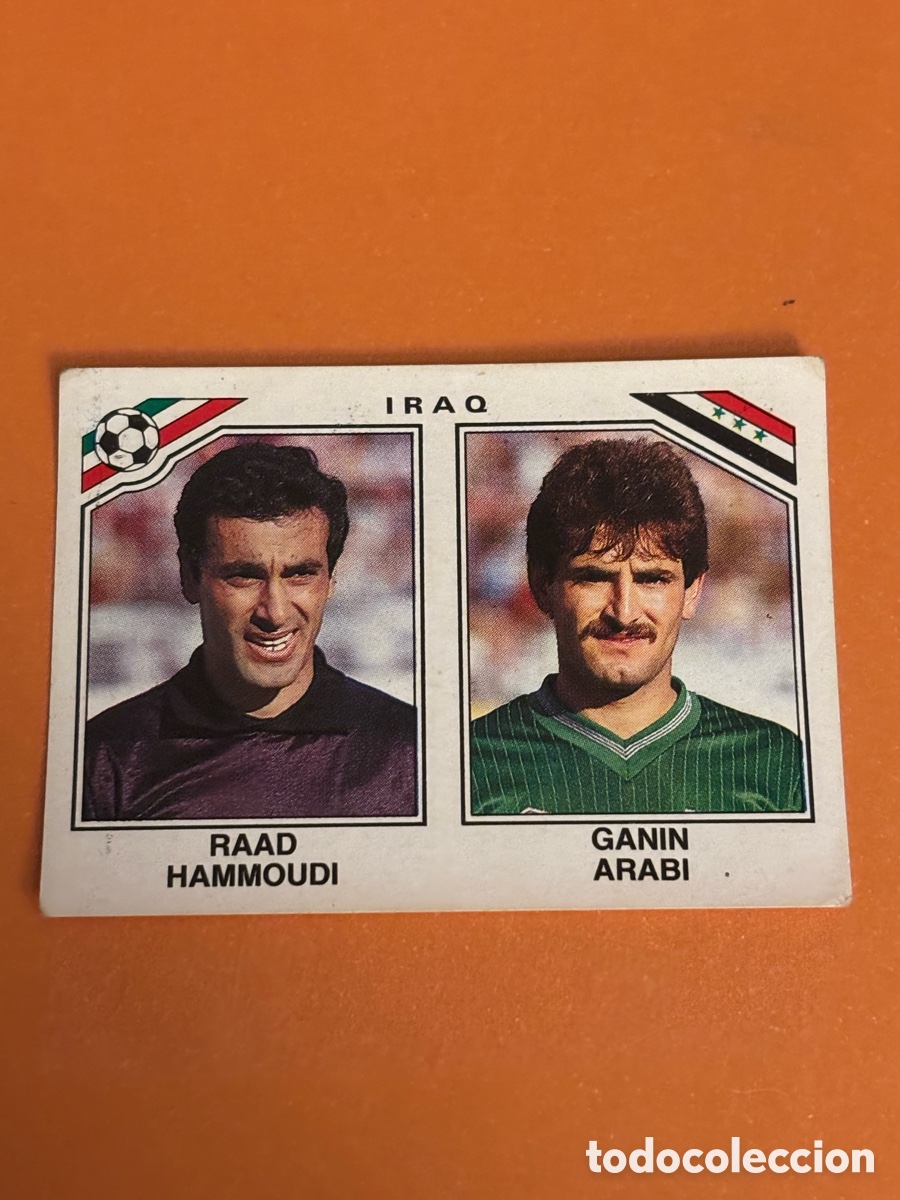 Cromos de F&uacute;tbol: RAAD HAMMOUDI - GANIN ARABI SELECCION IRAQ 102 MUNDIAL MEXICO 1986 86 PANINI NUNCA PEGADO