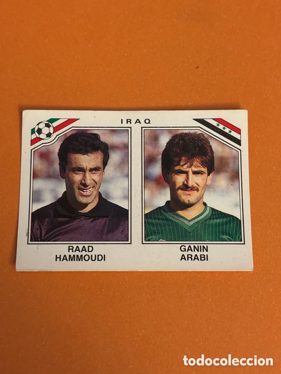Cromos de F&uacute;tbol: RAAD HAMMOUDI - GANIN ARABI SELECCION IRAQ 102 MUNDIAL MEXICO 1986 86 PANINI NUNCA PEGADO