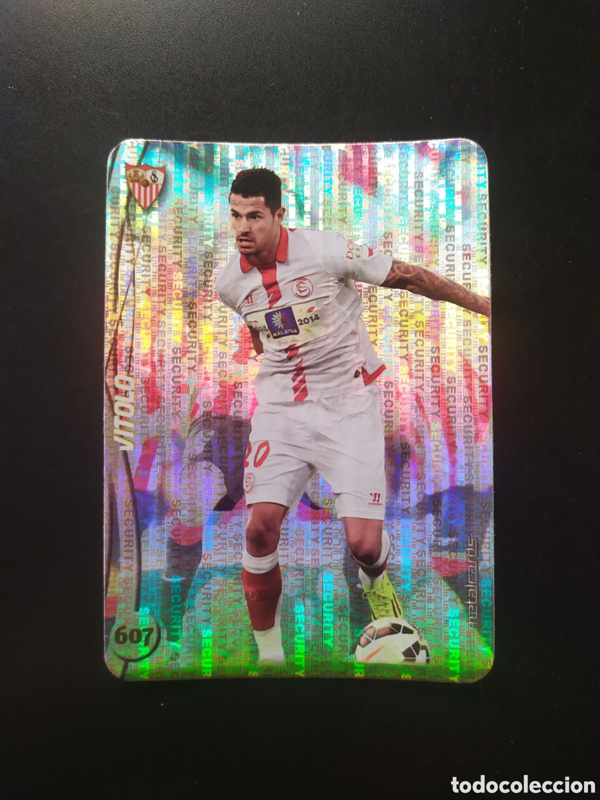 Cromos de F&uacute;tbol: Mundicromo fichas Liga 2014 2015 14 15 Vitolo top brillo security n&deg; 607 Sevilla