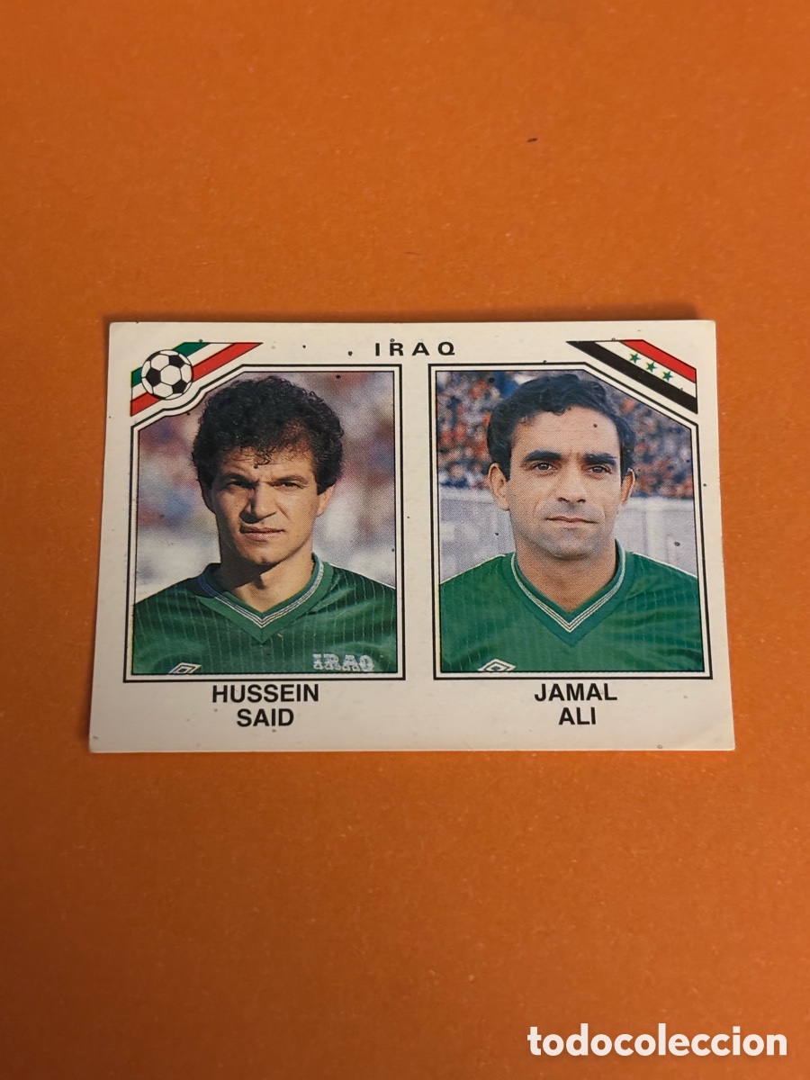 Cromos de F&uacute;tbol: SAID ALI 108 IRAQ M&Eacute;XICO 1986 86 MUNDIAL PANINI NUNCA PEGADO SIN PEGAR