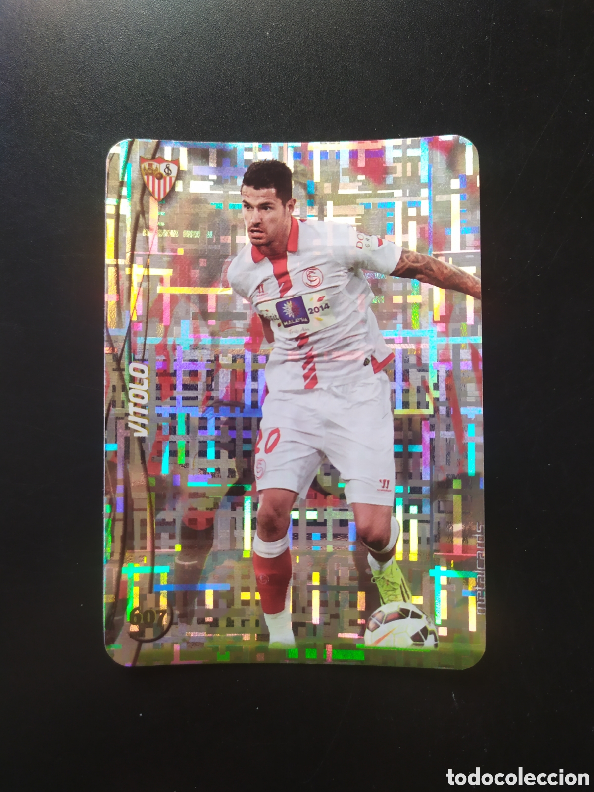 Cromos de F&uacute;tbol: Mundicromo fichas Liga 2014 2015 14 15 Vitolo top brillo tetris n&deg; 607 Sevilla