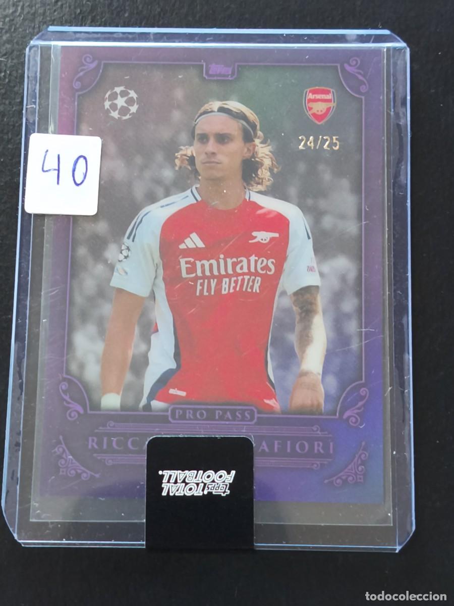 Cromos de F&uacute;tbol: Riccardo Calafiori 24/25 - Topps Total Football 2024/25 - Set: Pro Pass - Arsenal