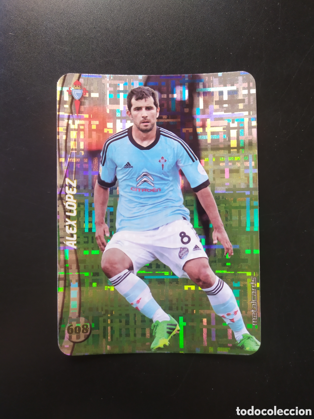 Cromos de F&uacute;tbol: Mundicromo fichas Liga 2014 2015 14 15 Alex L&oacute;pez top brillo tetris n&deg; 608 Celta Vigo