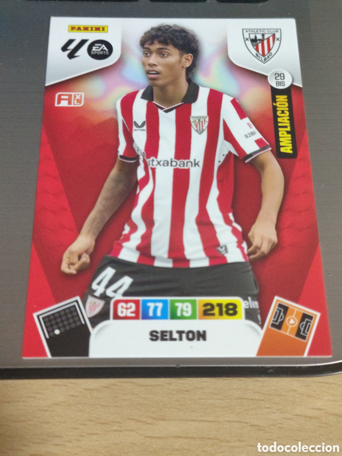 Cromos de F&uacute;tbol: Cromo 29 Bis Selton Athletic Club de Bilbao Adrenalyn XL 25 26 Ampliaci&oacute;n