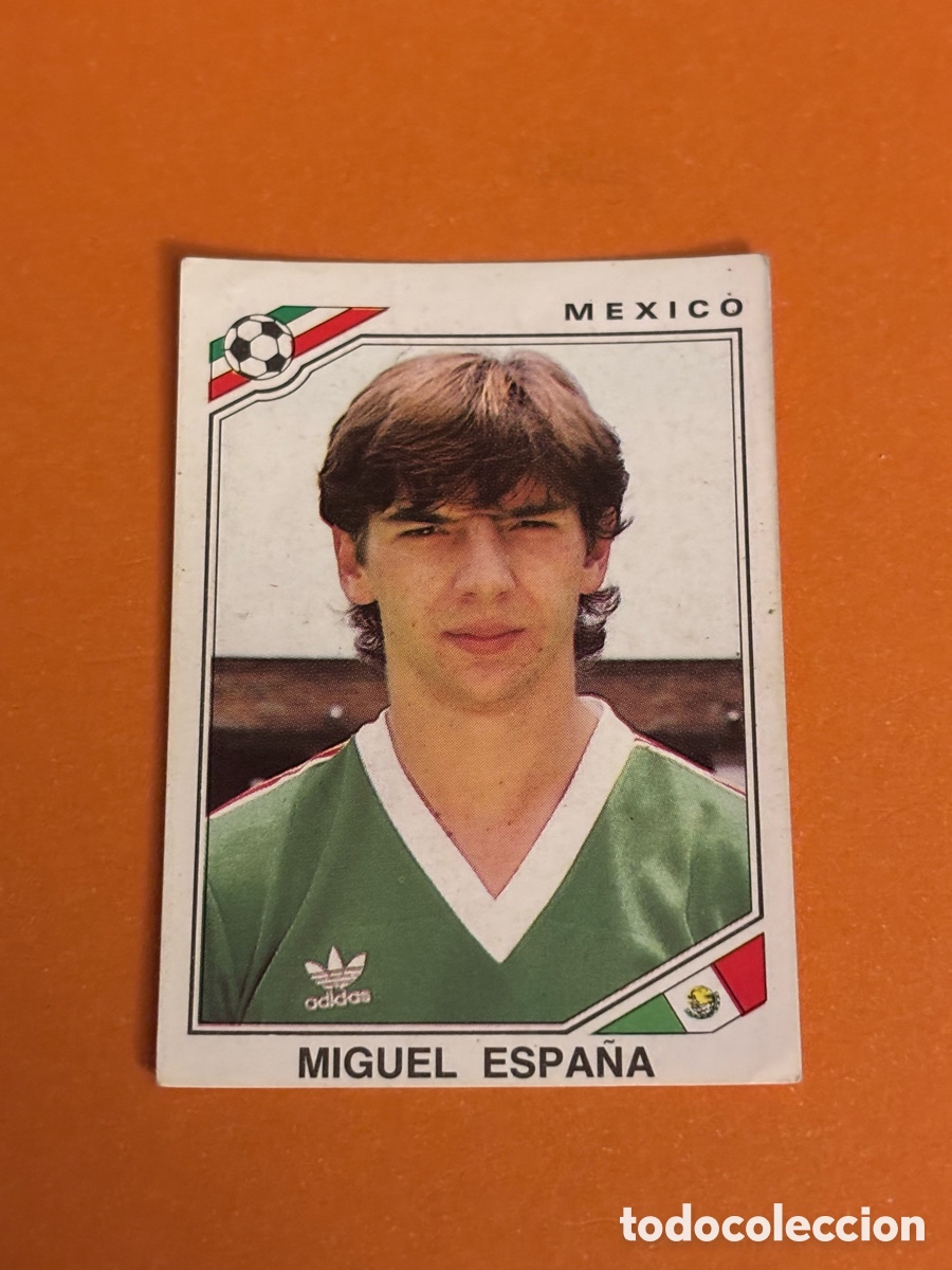 Cromos de F&uacute;tbol: MIGUEL ESPA&Ntilde;A MEXICO 120 MUNDIAL MEXICO 1986 86 PANINI NUNCA PEGADO SIN PEGAR