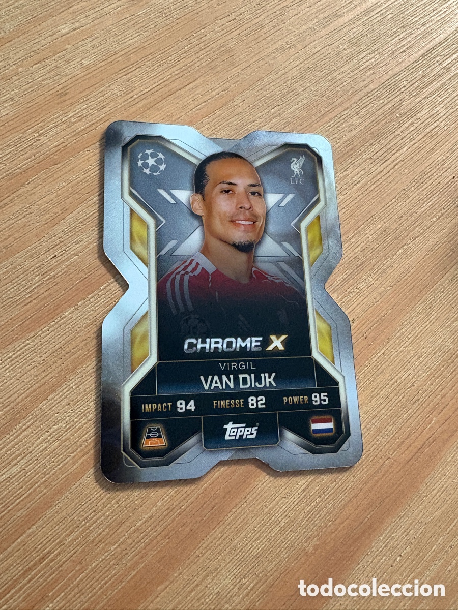 Cromos de F&uacute;tbol: 18. CROMO CX1 VIRGIL VAN DIJK LIVERPOOL CHROME X MATCH ATTAX EXTRA 2025-26 25-26 TOPPS