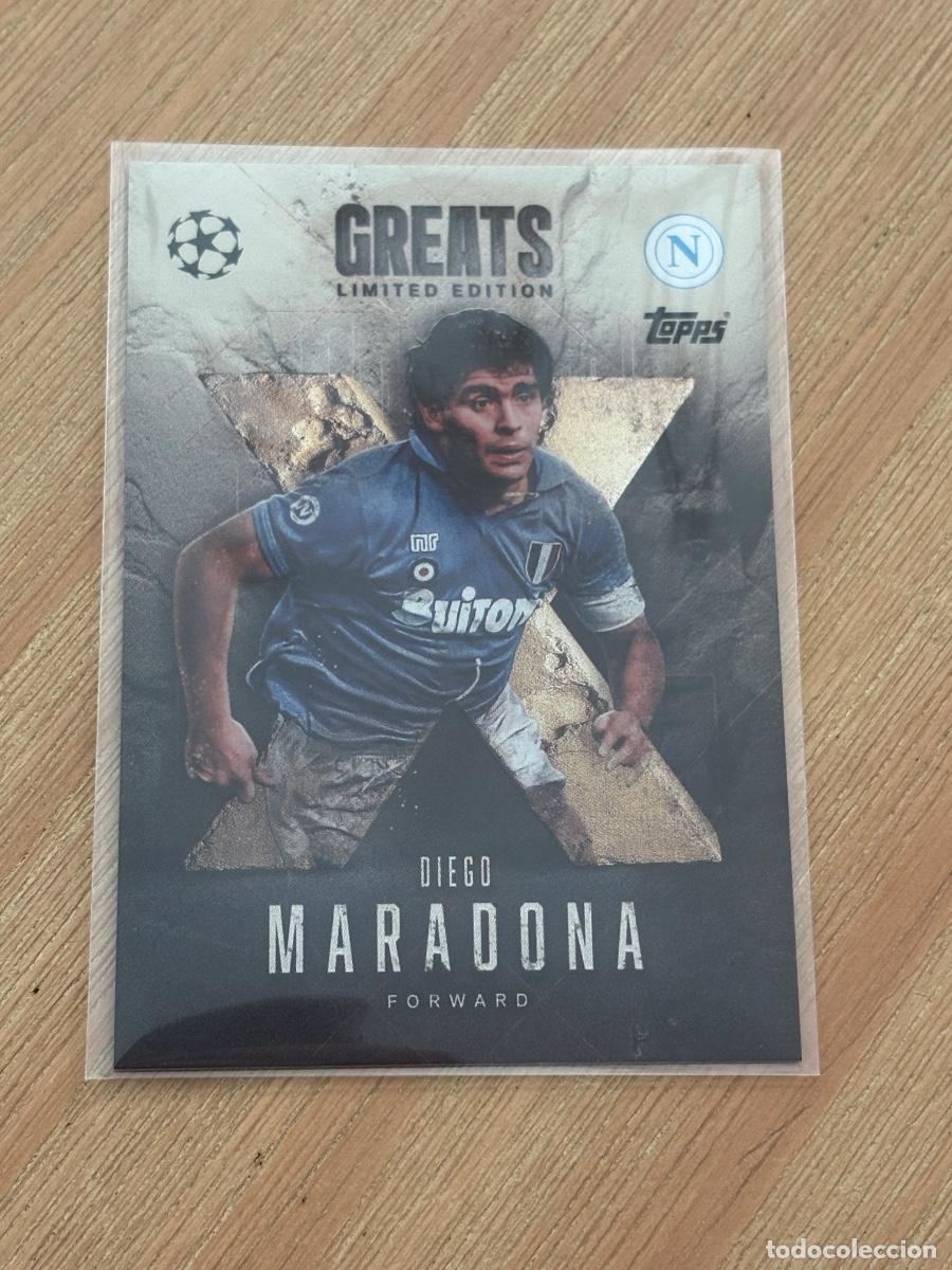 Cromos de F&uacute;tbol: CROMO DIEGO MARADONA LE XG 4 EDICI&Oacute;N LIMITADA GREATS MATCH ATTAX EXTRA 2025-26 25-26 TOPPS