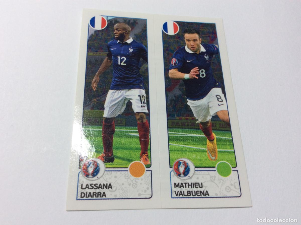Cromos de F&uacute;tbol: 41 Lassana Diarra / Mathieu Valbuena UEFA EURO 2016 PANINI