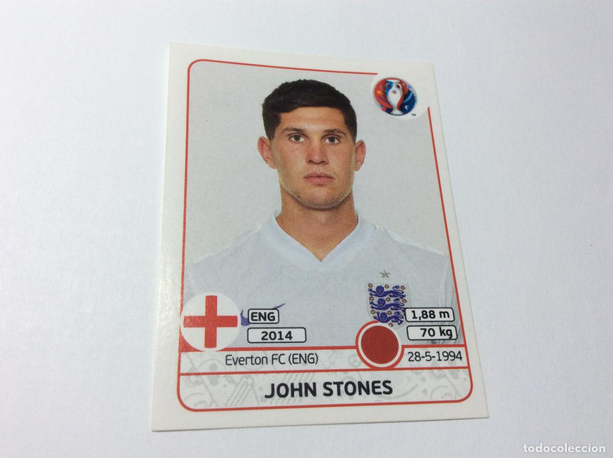 Cromos de F&uacute;tbol: 133 John Stones Inglaterra UEFA EURO 2016 PANINI