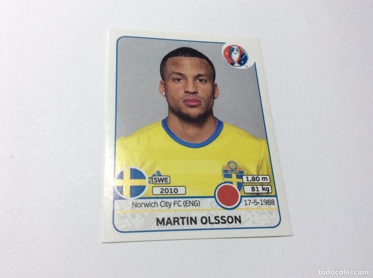 Cromos de F&uacute;tbol: 555 Martin Olsson Suecia UEFA EURO 2016 PANINI
