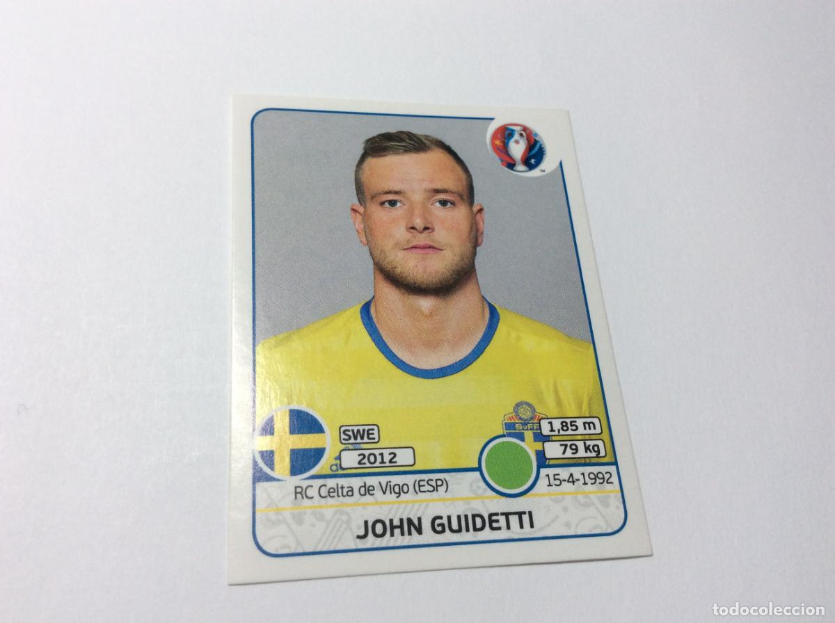 Cromos de F&uacute;tbol: 568 John Guidetti Suecia UEFA EURO 2016 PANINI
