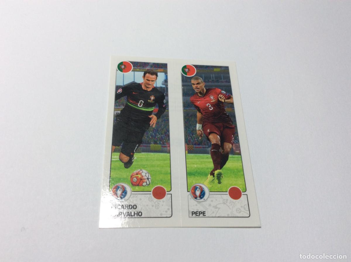 Cromos de F&uacute;tbol: 599 Ricardo Carvalho / Pepe Portugal UEFA EURO 2016 PANINI