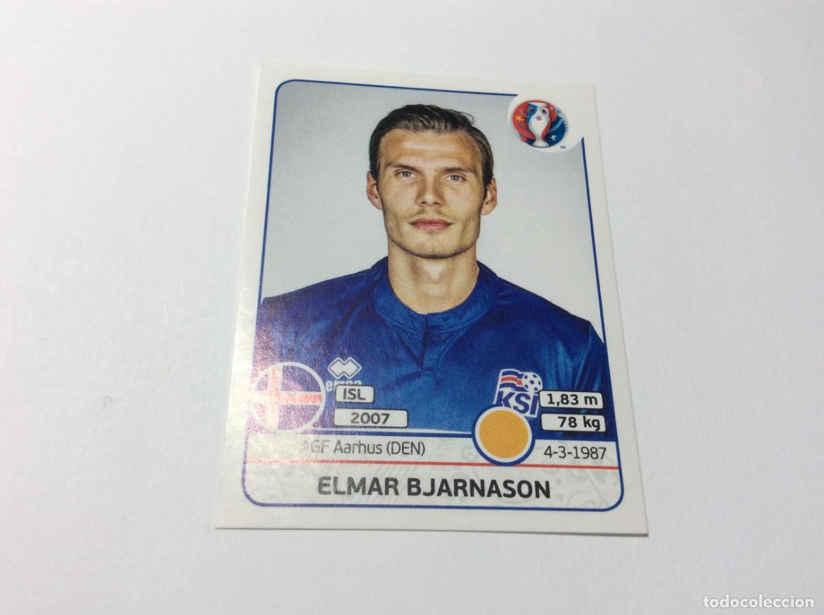 Cromos de F&uacute;tbol: 621 Elmar Bjarnason Islandia UEFA EURO 2016 PANINI