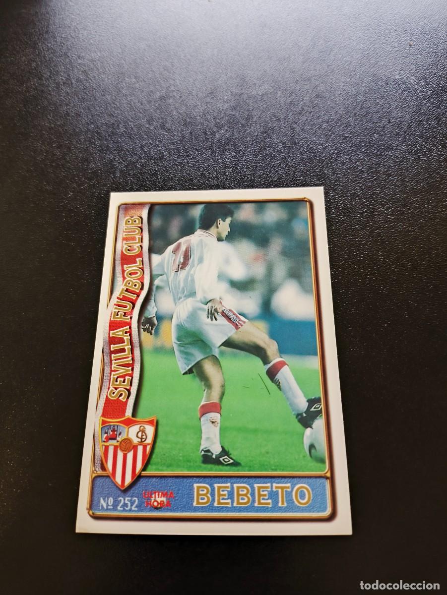 Cromos de F&uacute;tbol: 252 BEBETO SEVILLA ULTIMA HORA II UH MUNDICROMO LIGA 1996 1997 96 97 NO PANINI ESTE