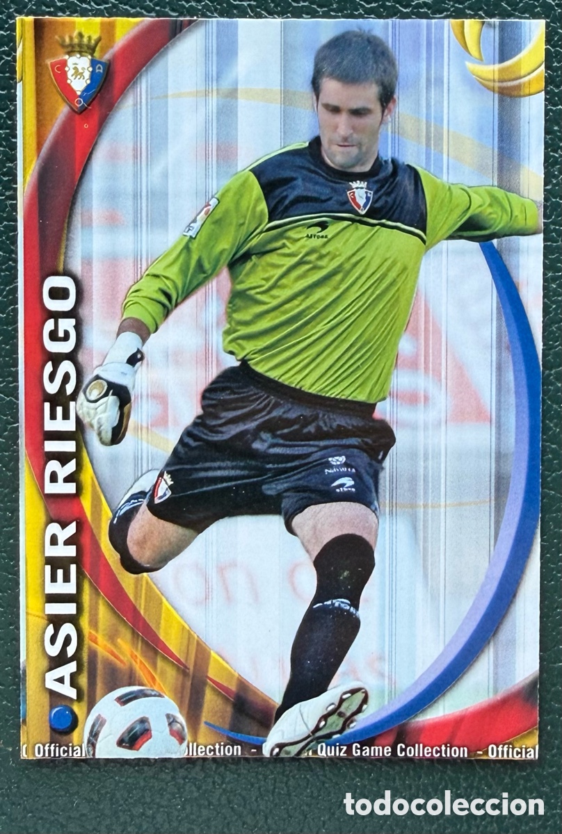 Figurine di Calcio: 301 ASIER RIESGO CA OSASUNA FICHAS ALBUM MUNDICROMO 2010 2011 10 11