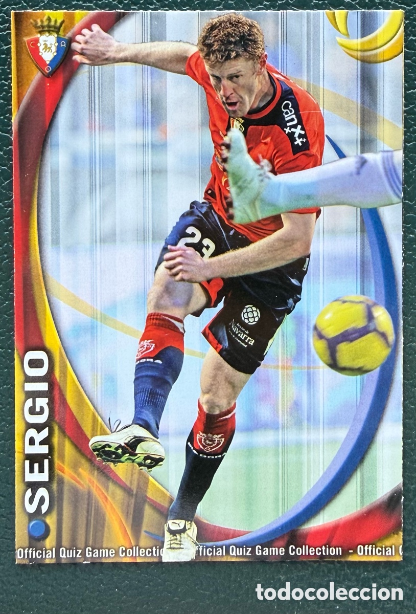 Figurine di Calcio: 305 SERGIO CA OSASUNA FICHAS ALBUM MUNDICROMO 2010 2011 10 11