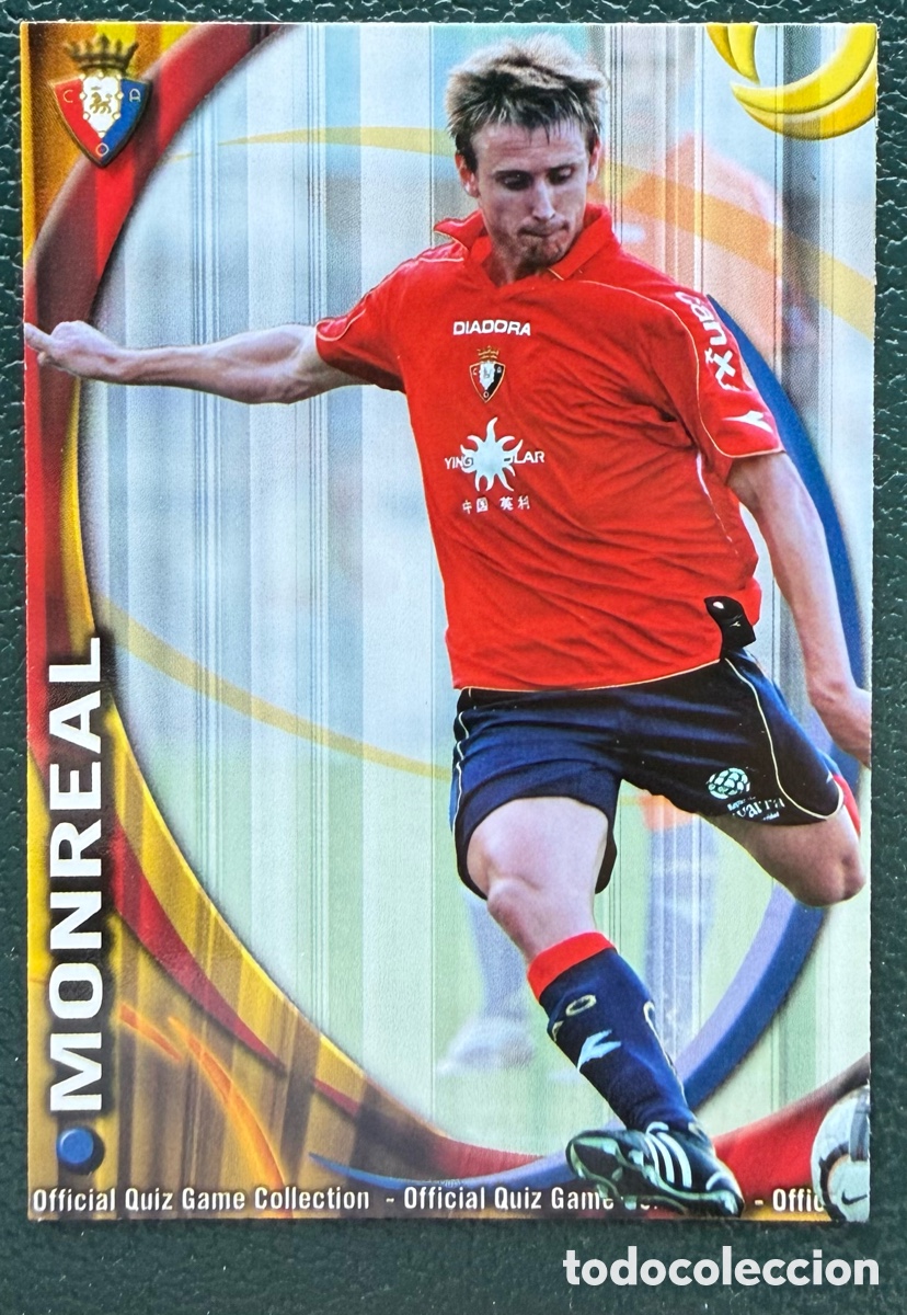Football Stickers: 307 MONREAL CA OSASUNA FICHAS ALBUM MUNDICROMO 2010 2011 10 11